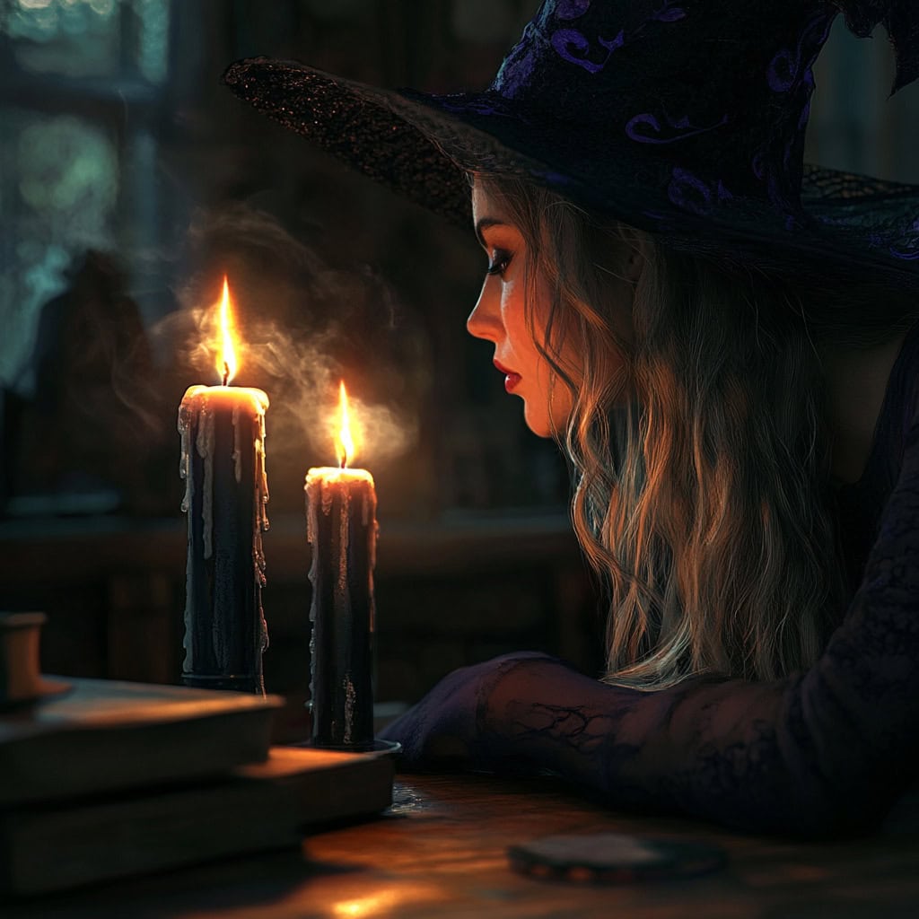 paraskiva  Two candles are burning on the table a pretty w fd cd cfd ae cba